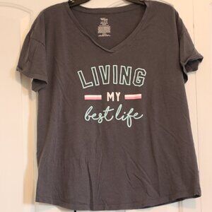 Secret Treasures Sleepwear Living My best Life Tee Size Large